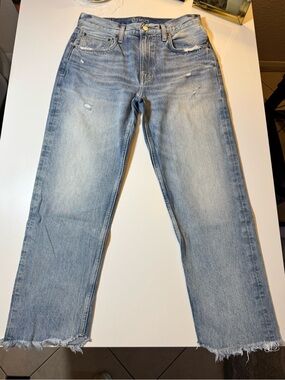 Etica Light Blue Straight-Leg Jeans Size 27